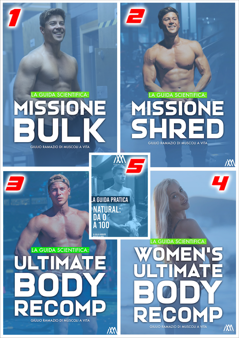 SUPER 5Bundle: La Guida Scientifica UBR + WUBR + MISSIONE SHRED + MISSION BULK + Natural (MEGA OFFERTA!)